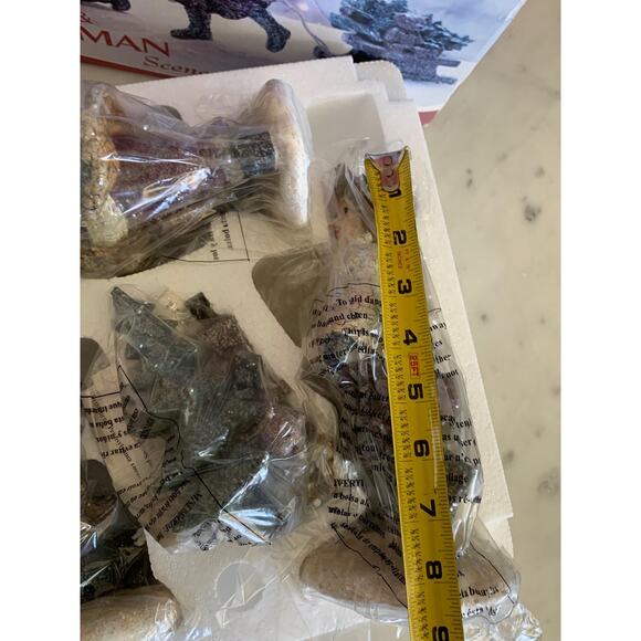 NEW NIB Kirkland Christmas Kids and Snowman Scene Figurines - Picture 6 of 6